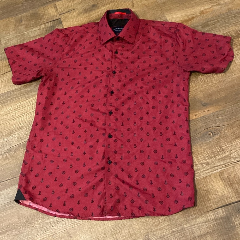 Silver Stone Collection Anchor and Ships Wheel Size L